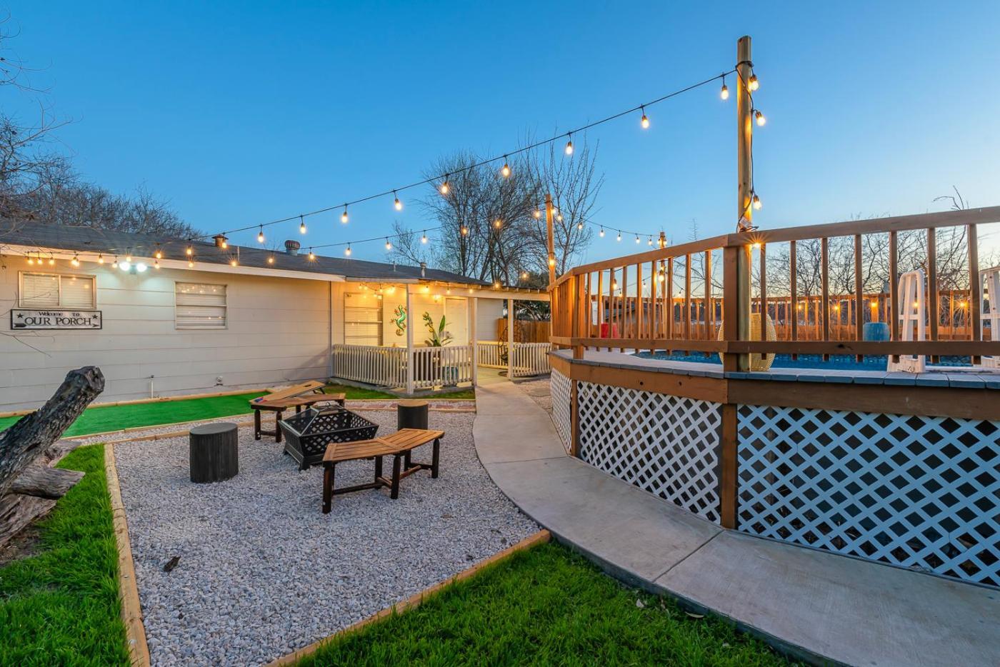 Game Room, Pool & Fire Pit At The Medical Center San Antonio Exteriér fotografie